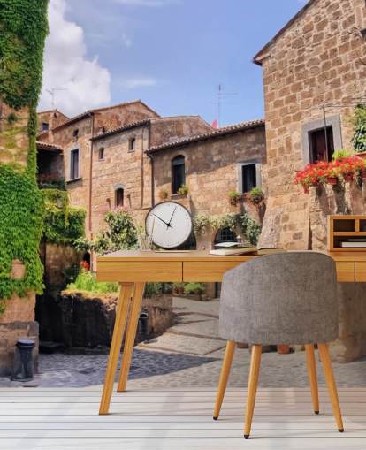 Italienische Altstadt Italien Hintergrundbild