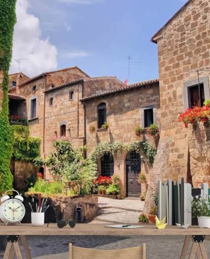 Cidade Velha Italiana Papel de parede Itália