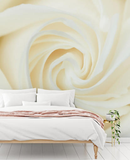 Nära upp av White Rose väggmålning Nära upp av White Rose väggmålning