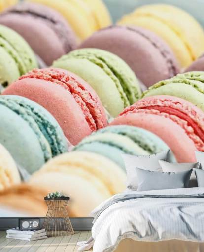 carta da parati macarons color pastello