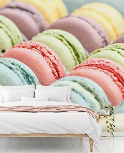 carta da parati macarons color pastello