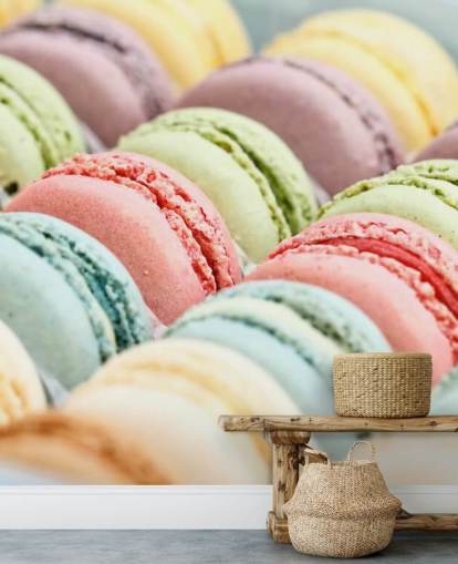 pastel farvede macarons tapet pastel farvede macarons tapet
