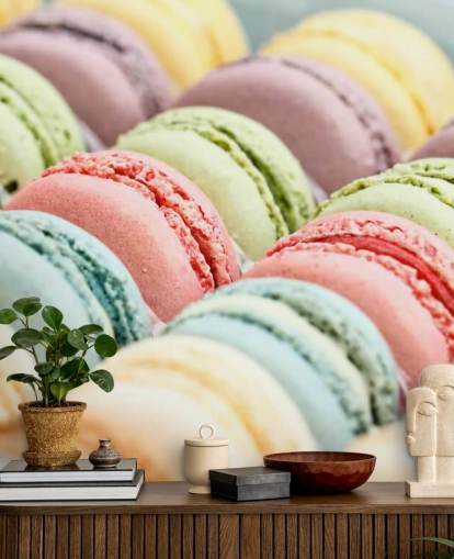 pastel coloured macarons wallpaper pastel coloured macarons wallpaper