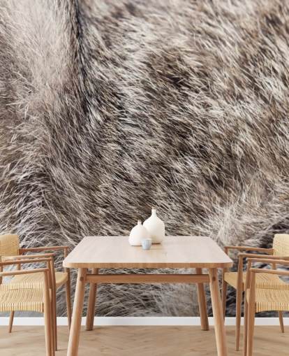 Wild Cat Fur Behang Muurschildering 