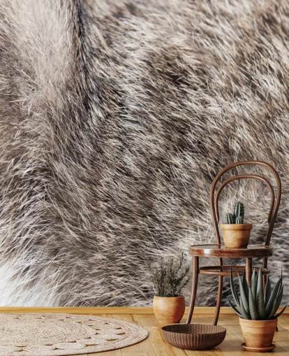 Wild Cat Fur Wallpaper Mural 