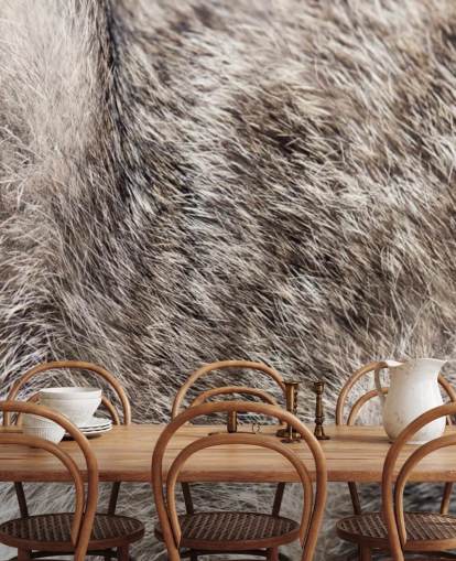 Wild Cat Fur Wallpaper Mural 