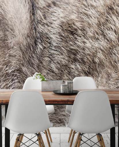 Wild Cat Fur Wallpaper Mural 