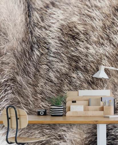 Wild Cat Fur Wallpaper Mural 