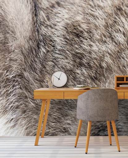 Wild Cat Fur Baggrund Mural 