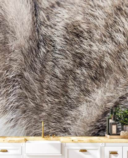 Wild Cat Fur Wallpaper Mural 