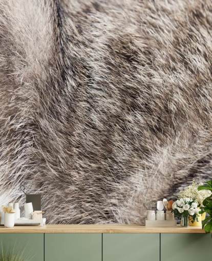Wild Cat Fur Wallpaper Mural 