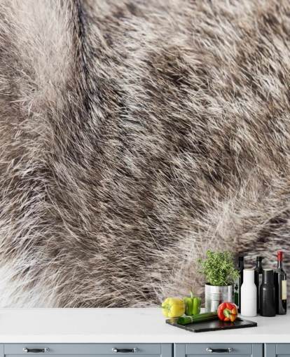 Wild Cat Fur Wallpaper Mural 