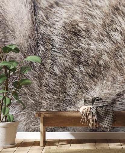 Wild Cat Fur Wallpaper Mural 