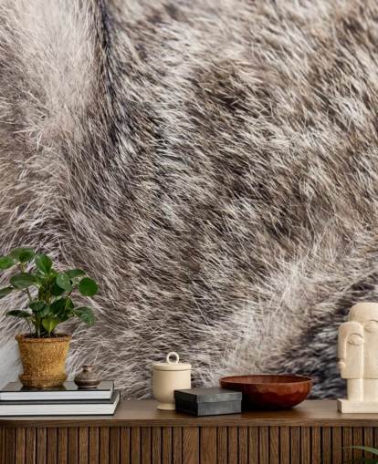 Wild Cat Fur Wallpaper Mural 