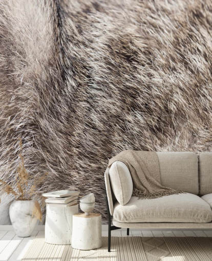 Wild Cat Fur Wallpaper Mural 