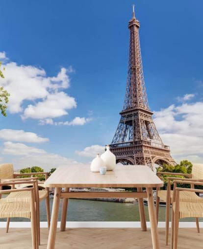 Eiffelturm & Fluss Seine Wallpaper