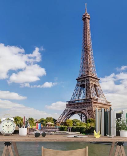Carta da parati Torre Eiffel e Senna