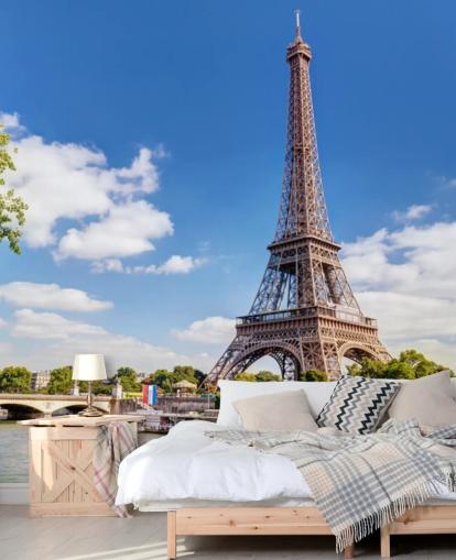 Eiffel Tower & River Seine Wallpaper Eiffel Tower & River Seine Wallpaper