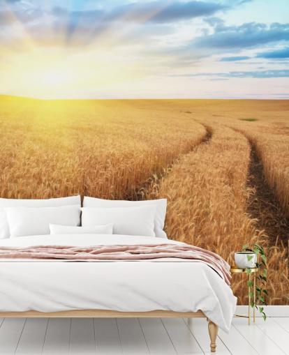 Meadow of Wheat Wallpaper Mural Meadow of Wheat Wallpaper Mural