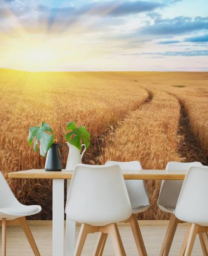 Meadow of Wheat Wallpaper Mural Meadow of Wheat Wallpaper Mural