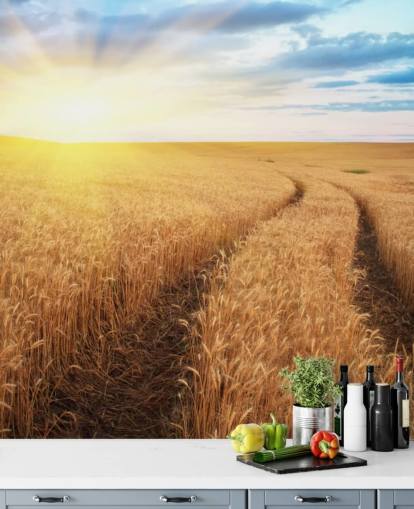 Meadow of Wheat Wallpaper Mural