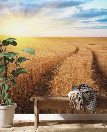 Meadow of Wheat Wallpaper Mural