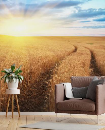Meadow of Wheat Wallpaper Mural Meadow of Wheat Wallpaper Mural