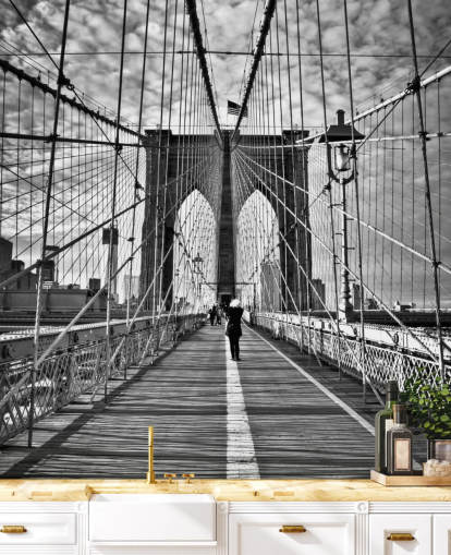 Brooklyn Bridge Bakgrund Brooklyn Bridge Bakgrund