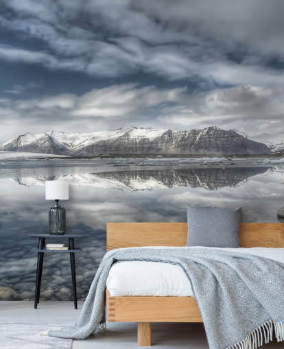 Frosty Lake in Iceland Wallpaper