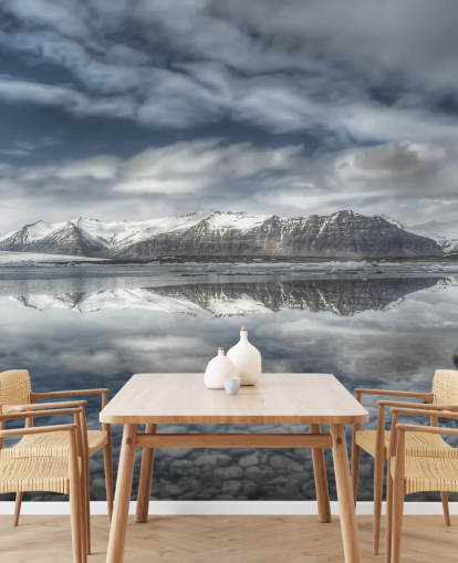 Frosty Lake in Iceland Wallpaper