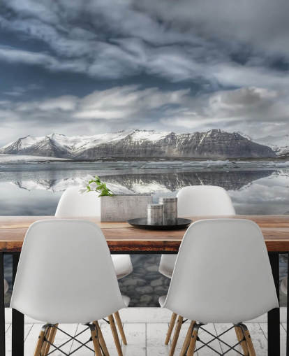 Frosty Lake in Iceland Wallpaper