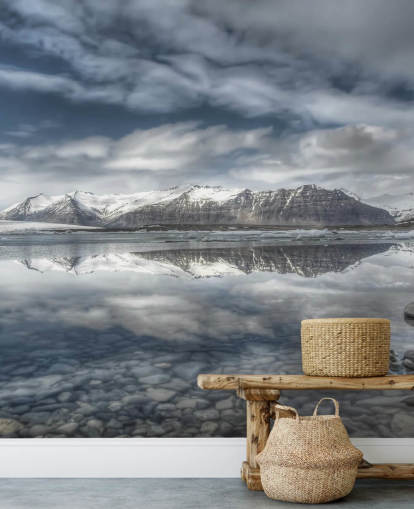 Frosty Lake in Iceland Wallpaper