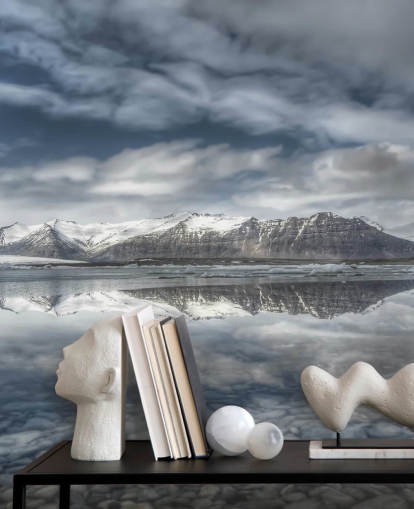 Frosty Lake in Iceland Wallpaper