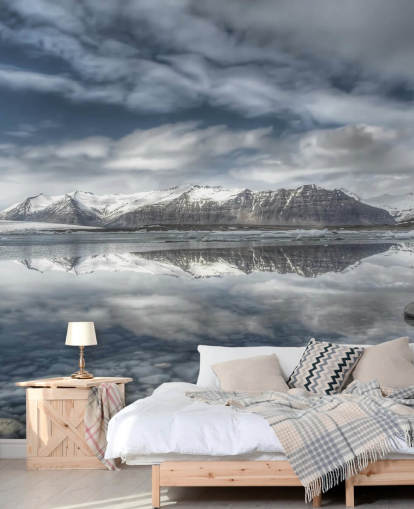 Frosty Lake in Iceland Wallpaper