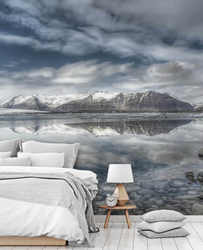 Frosty Lake in Iceland Wallpaper