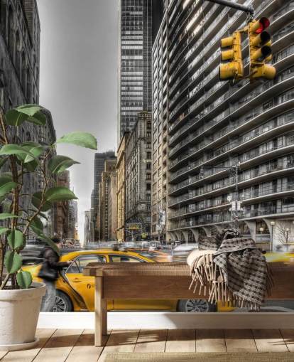 New Yorkin seinämaalaus taustakuva
