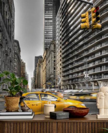 New York vægmaleri tapet