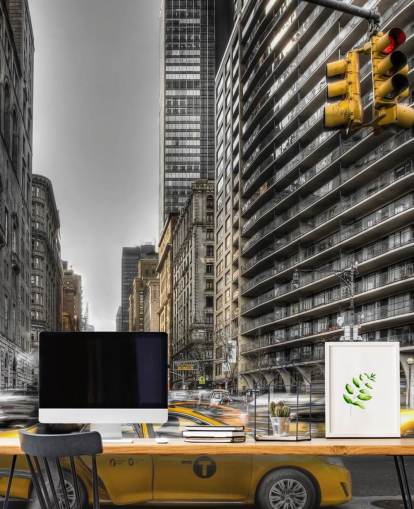 New Yorkin seinämaalaus taustakuva