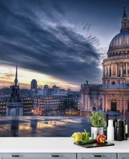 Night falls over St. Paul's Cathedral Mural Night falls over St. Paul's Cathedral Mural