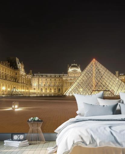 The Louvre at Night Mural The Louvre at Night Mural