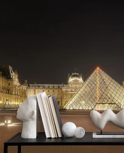 Mural Museo del Louvre en la noche Mural Museo del Louvre en la noche