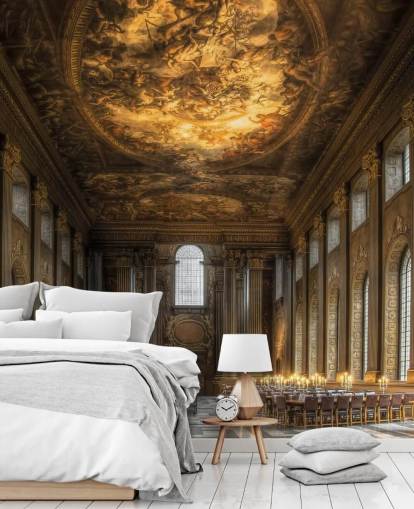 papier peint antique hall