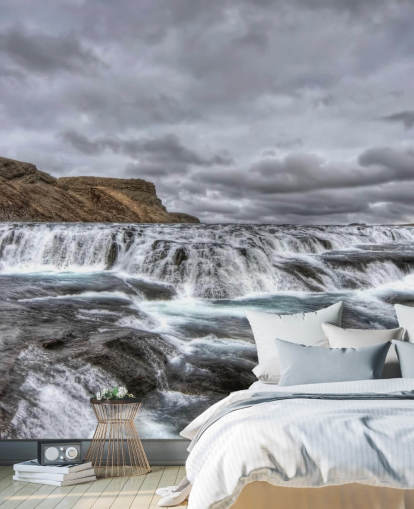 Koude waterval behang Koude waterval behang