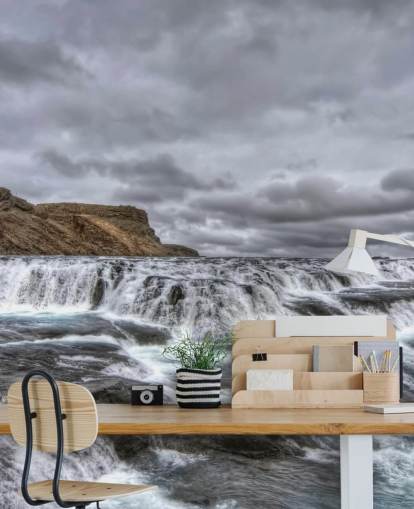 Papel pintado de cascada fría