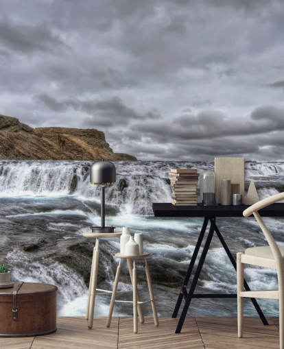 Papel pintado de cascada fría