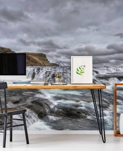 Kallt vattenfall Bakgrund Kallt vattenfall Bakgrund