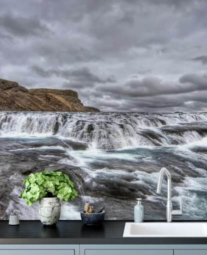 Kalter Wasserfall Wallpaper