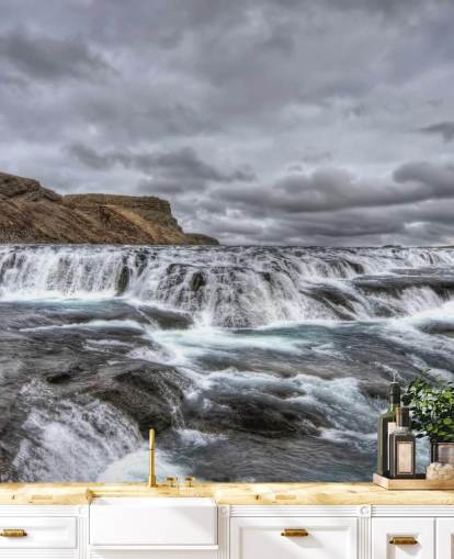 Papel pintado de cascada fría