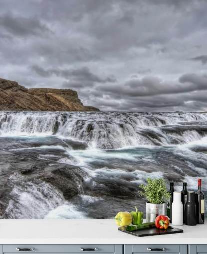 Koude waterval behang Koude waterval behang