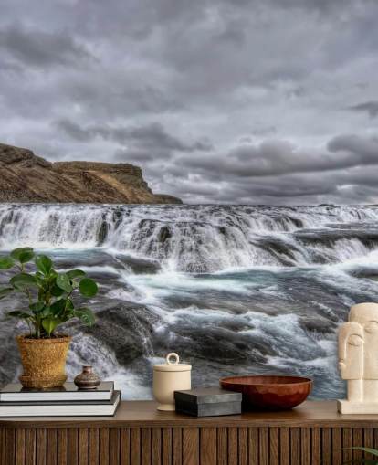 Papel pintado de cascada fría